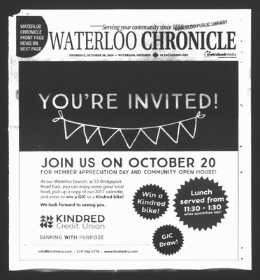 Waterloo Chronicle (Waterloo, On1868), 20 Oct 2016