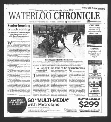 Waterloo Chronicle (Waterloo, On1868), 3 Nov 2016