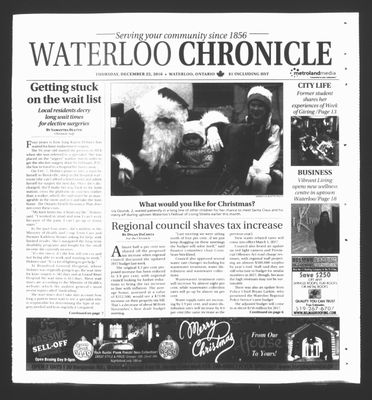 Waterloo Chronicle (Waterloo, On1868), 22 Dec 2016