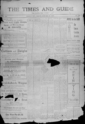 Times & Guide (Weston, Ontario), 15 Jan 1909