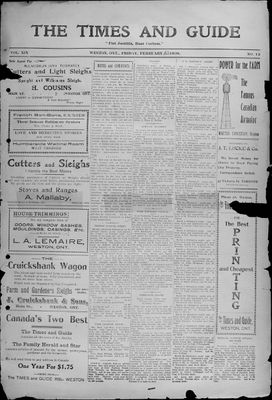 Times & Guide (Weston, Ontario), 5 Feb 1909