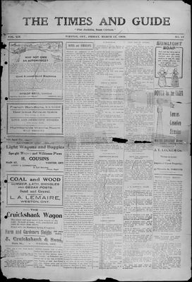 Times & Guide (Weston, Ontario), 12 Mar 1909