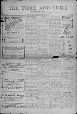 Times & Guide (Weston, Ontario), 26 Mar 1909