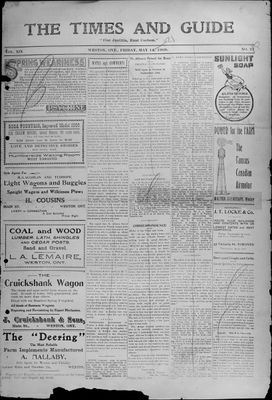 Times & Guide (Weston, Ontario), 14 May 1909