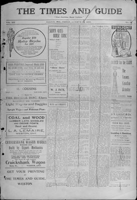 Times & Guide (Weston, Ontario), 22 Oct 1909