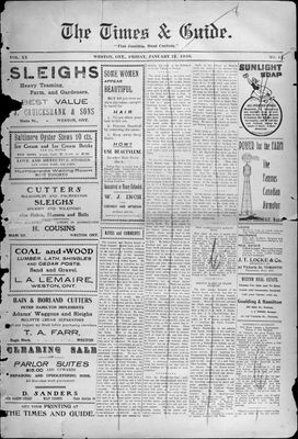 Times & Guide (Weston, Ontario), 21 Jan 1910