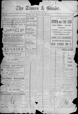 Times & Guide (Weston, Ontario), 10 Jun 1910