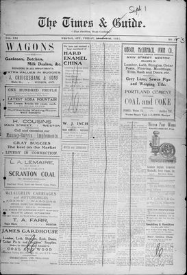 Times & Guide (1909), 1 Sep 1911