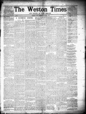 Weston Times (1966), 4 Jun 1891