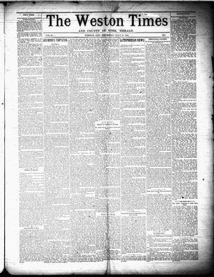 Weston Times (1966), 21 Jul 1892