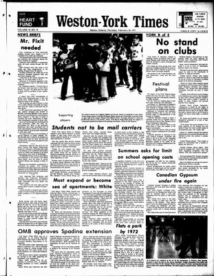 Weston-York Times (1971), 25 Feb 1971