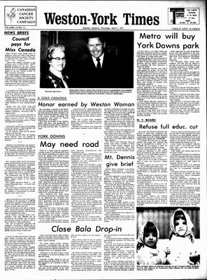 Weston-York Times (1971), 1 Apr 1971