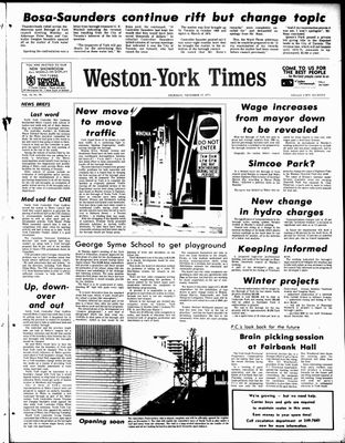 Weston-York Times (1971), 25 Nov 1971