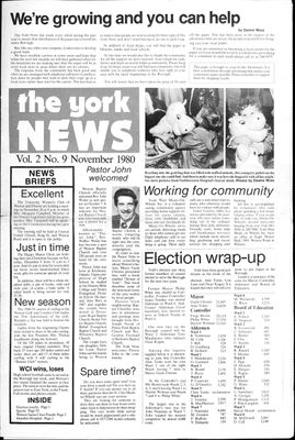 York News (1980), 1 Nov 1980