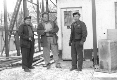 Construction of British American Oil Station, 1958