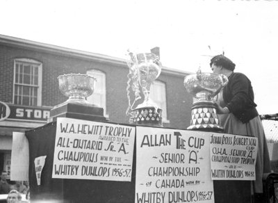 Whitby Dunlops Allan Cup Victory Parade, 1957