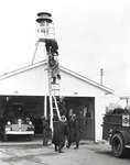 Garrard Road Fire Department Ladder Drill, 1961