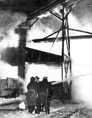 Brunton Lumber Yard Fire, 1951