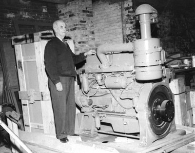 James Sleightholm at Water Pumphouse, 1955