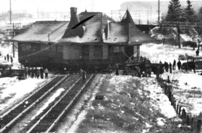 Moving Whitby Junction Station, 1970