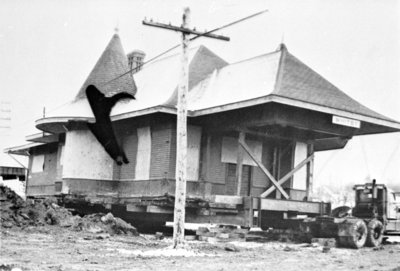 Moving Whitby Junction Station, 1970