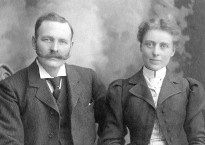 Mr. and Mrs. Ebenezer James Thornton, c. 1901.