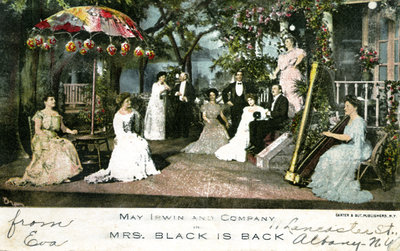 May Irwin Mrs. Black is Back Postcard