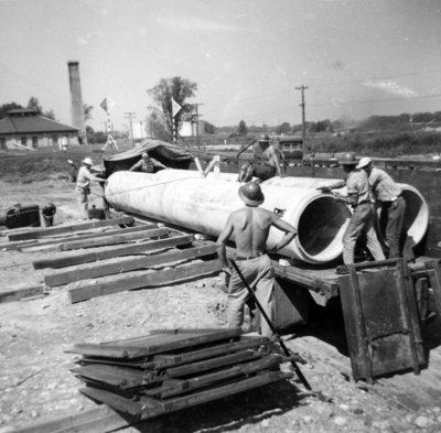 Water Intake Pipe Installation, 1953