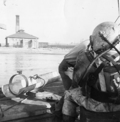 Water Intake Pipe Installation, 1953