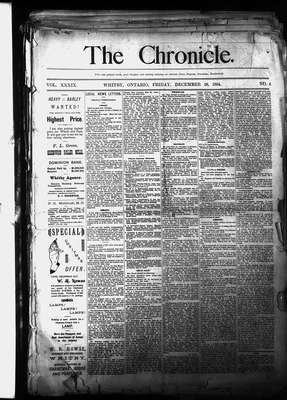 Whitby Chronicle, 28 Dec 1894