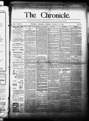 Whitby Chronicle, 15 Mar 1895