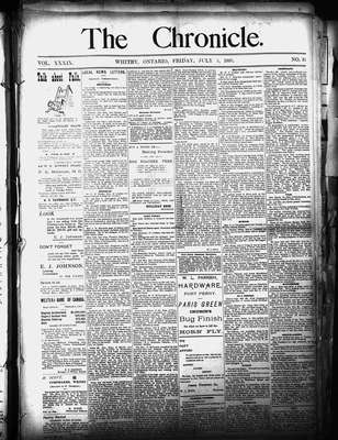 Whitby Chronicle, 5 Jul 1895