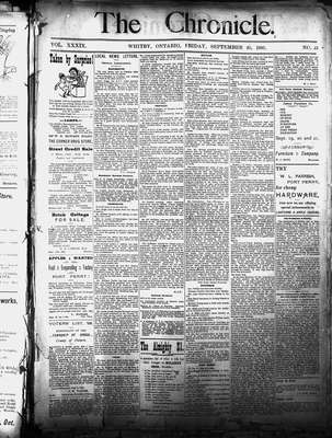 Whitby Chronicle, 20 Sep 1895