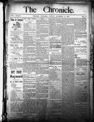 Whitby Chronicle, 11 Oct 1895