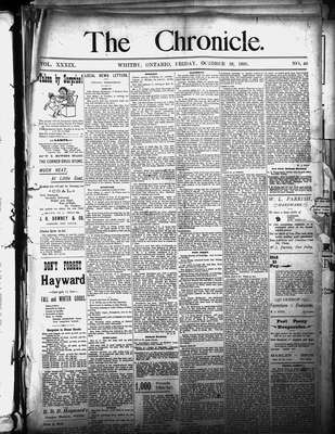 Whitby Chronicle, 18 Oct 1895