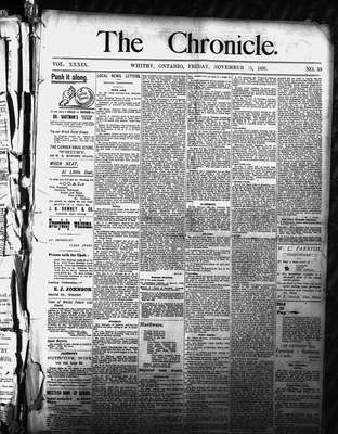 Whitby Chronicle, 15 Nov 1895