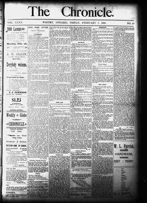 Whitby Chronicle, 7 Feb 1896