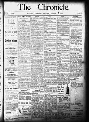 Whitby Chronicle, 13 Mar 1896