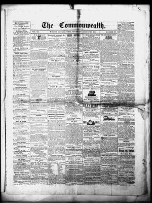 Commonwealth (Whitby, ON), 27 Aug 1857