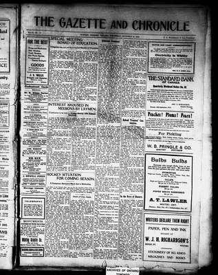 Whitby Gazette and Chronicle (1912), 30 Oct 1913