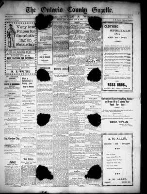 Ontario County Gazette, 23 Aug 1898