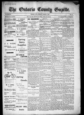 Ontario County Gazette, 2 Mar 1900