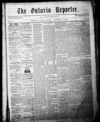 Ontario Reporter, 11 Oct 1851