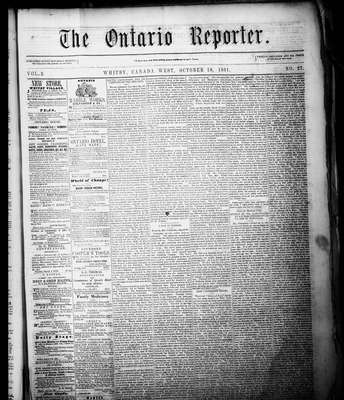 Ontario Reporter, 18 Oct 1851