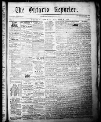 Ontario Reporter, 6 Dec 1851