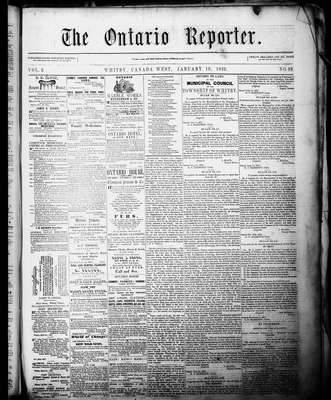 Ontario Reporter, 10 Jan 1852