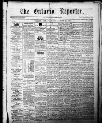 Ontario Reporter, 28 Aug 1852