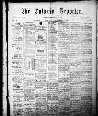 Ontario Reporter, 2 Oct 1852