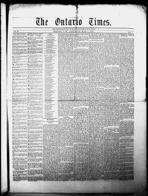 Ontario Times, 1 May 1858