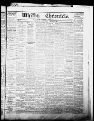 Whitby Chronicle, 19 Mar 1857